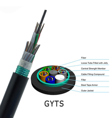 Untertagerohr-direkte Beerdigung des GYTS-Einmodenfaser-optischen Kabels