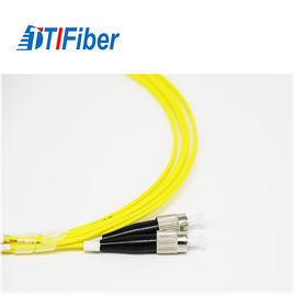 Dauerhaftes Einmodenfaser-Optikflecken-Kabel, FC zu LC-Verbindungskabel-Faser-Optik